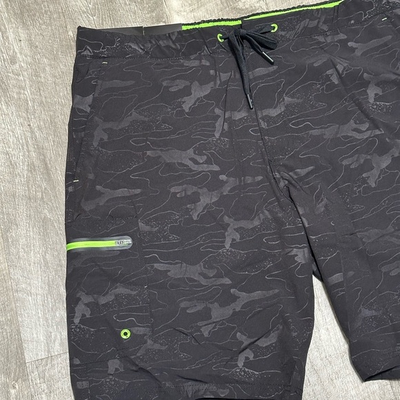 Men's Zeroxposur XL Swim Drawstring Shorts Trunks Hybrid Black Elastic Waist New - Picture 5 of 9